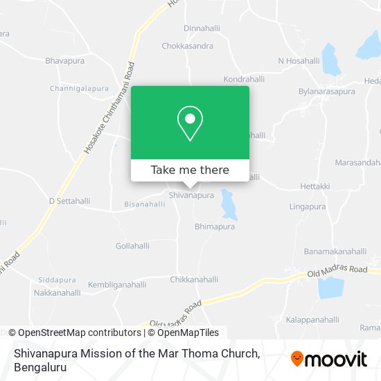 Shivanapura Mission of the Mar Thoma Church map