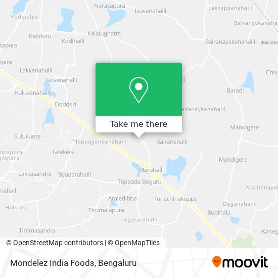 Mondelez India Foods map