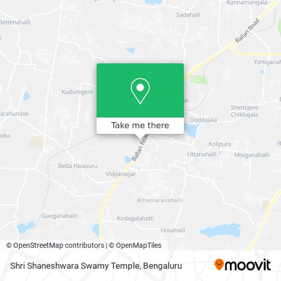 Shri Shaneshwara Swamy Temple map