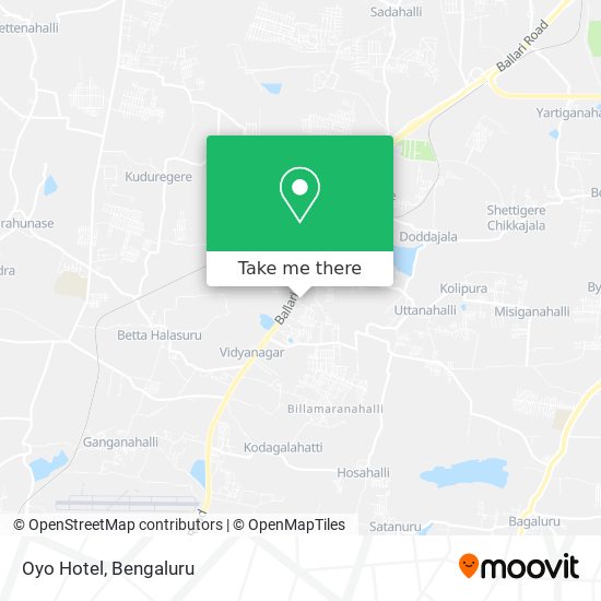 Oyo Hotel map