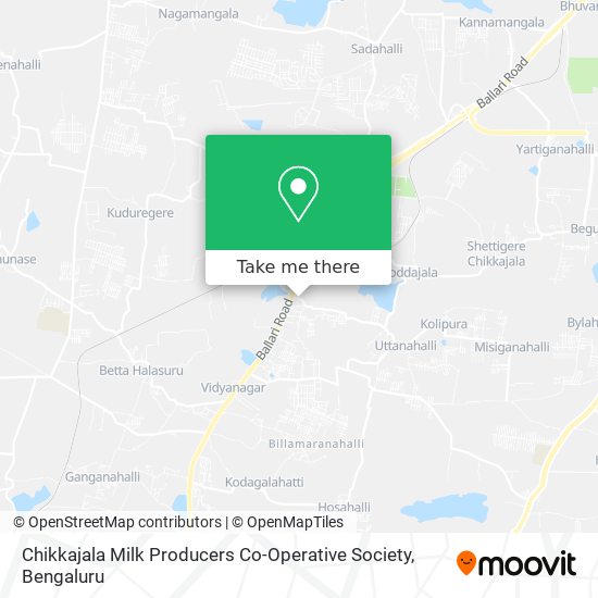 Chikkajala Milk Producers Co-Operative Society map