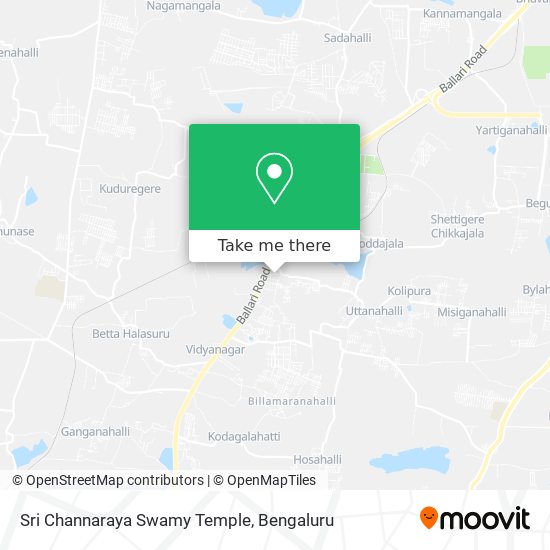 Sri Channaraya Swamy Temple map