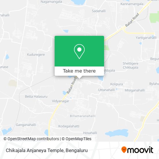 Chikajala Anjaneya Temple map