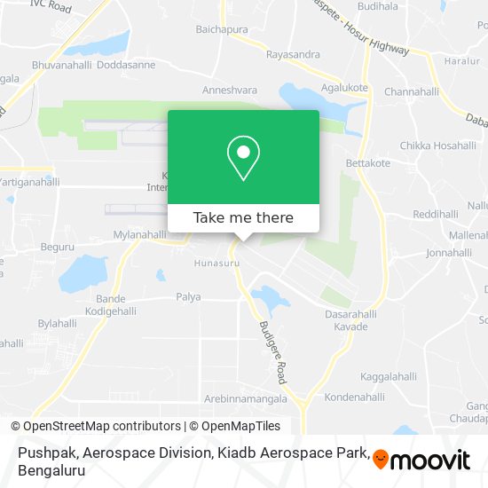 Pushpak, Aerospace Division, Kiadb Aerospace Park map