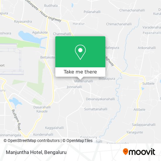 Manjuntha Hotel map