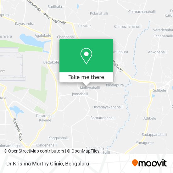 Dr Krishna Murthy Clinic map