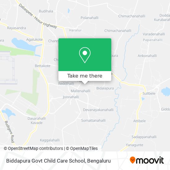 Biddapura Govt Child Care School map