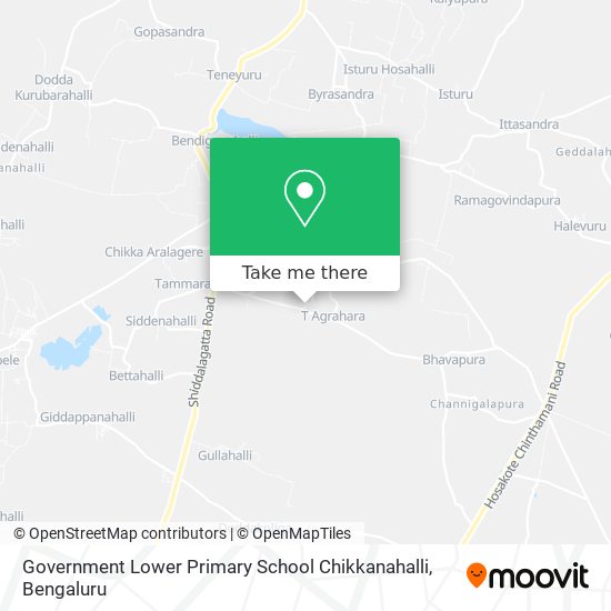 Government Lower Primary School Chikkanahalli map