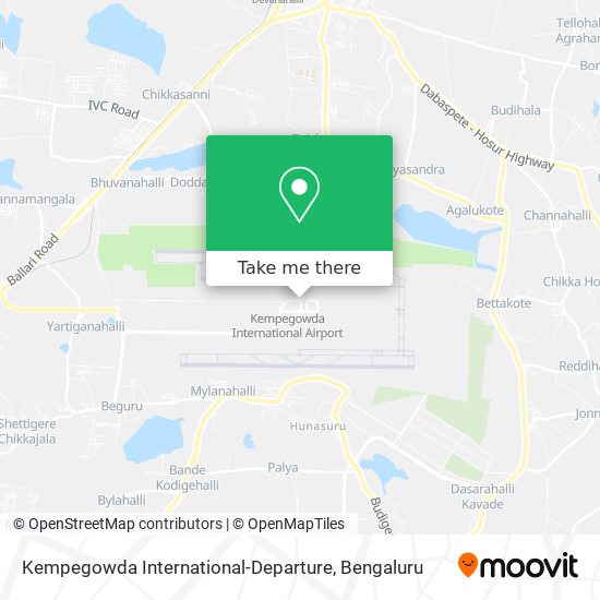 Kempegowda International-Departure map