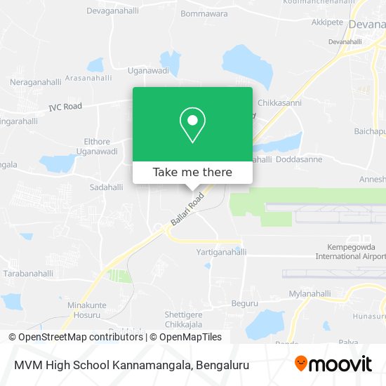 MVM High School Kannamangala map