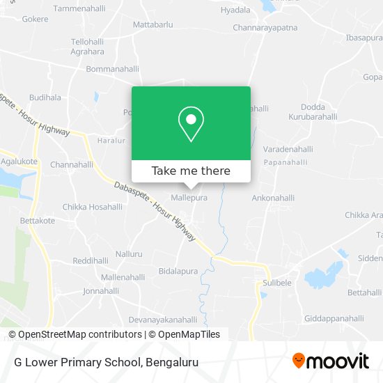 G Lower Primary School map