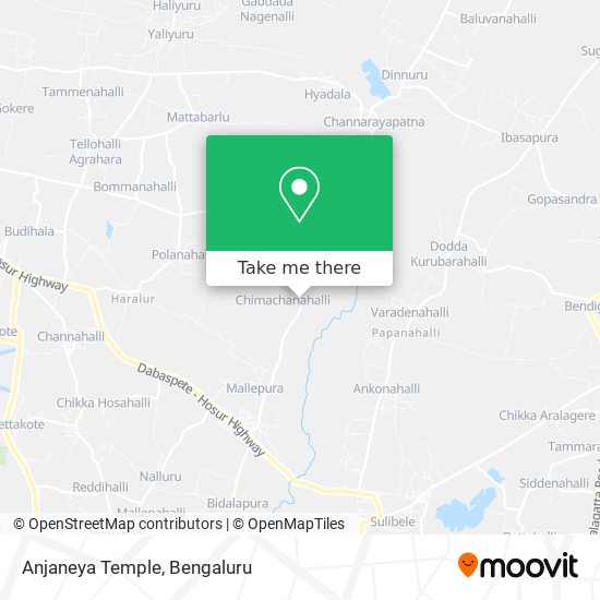 Anjaneya Temple map