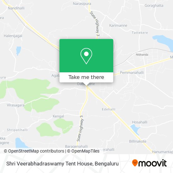 Shri Veerabhadraswamy Tent House map