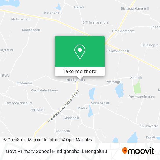 Govt Primary School Hindiganahalli map
