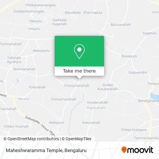 Maheshwaramma Temple map