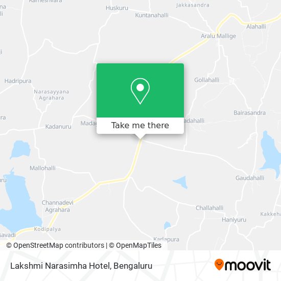 Lakshmi Narasimha Hotel map