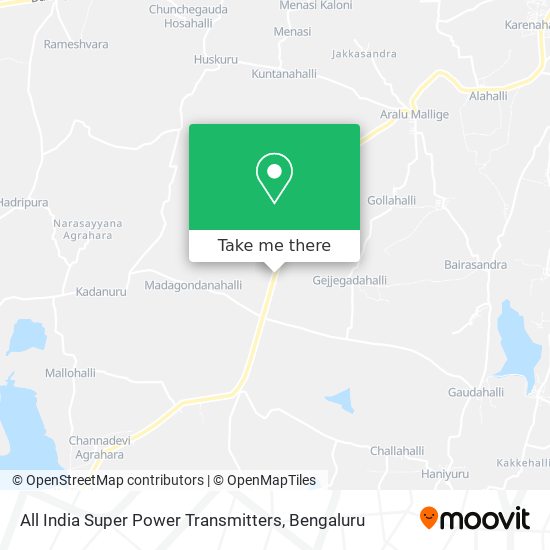 All India Super Power Transmitters map