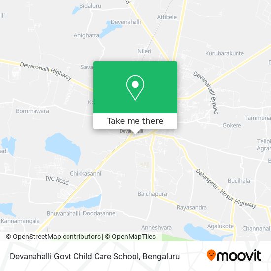 Devanahalli Govt Child Care School map