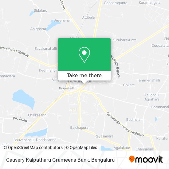 Cauvery Kalpatharu Grameena Bank map
