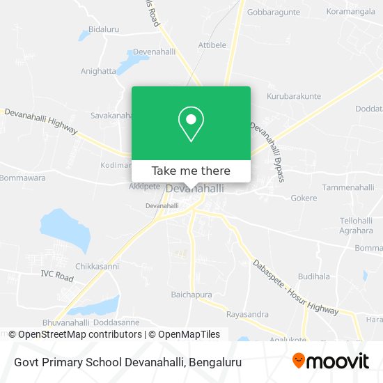 Govt Primary School Devanahalli map