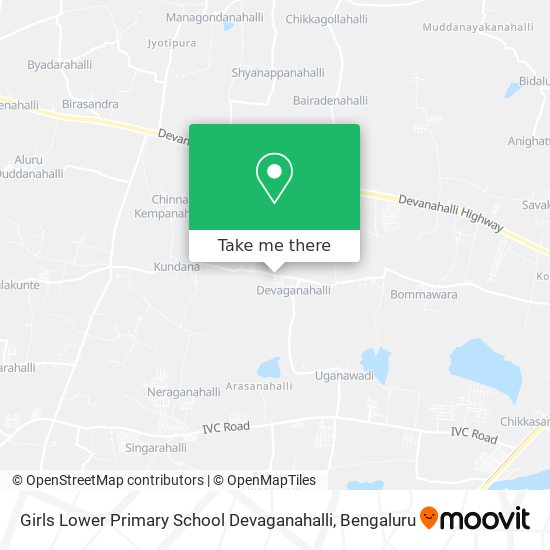 Girls Lower Primary School Devaganahalli map