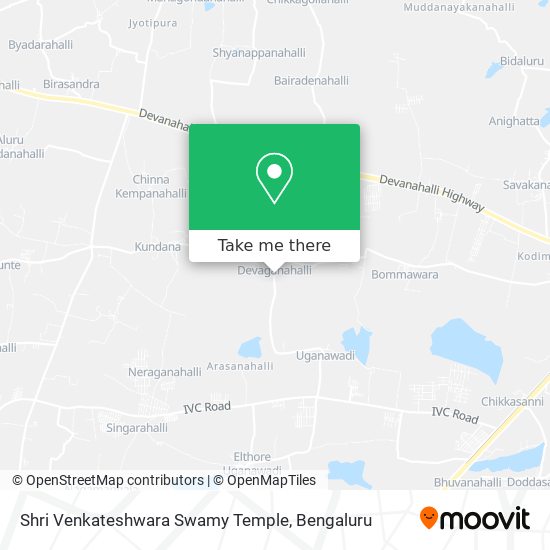 Shri Venkateshwara Swamy Temple map
