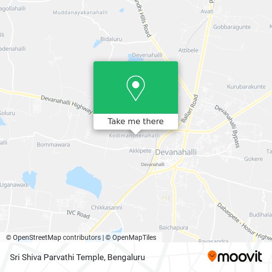 Sri Shiva Parvathi Temple map
