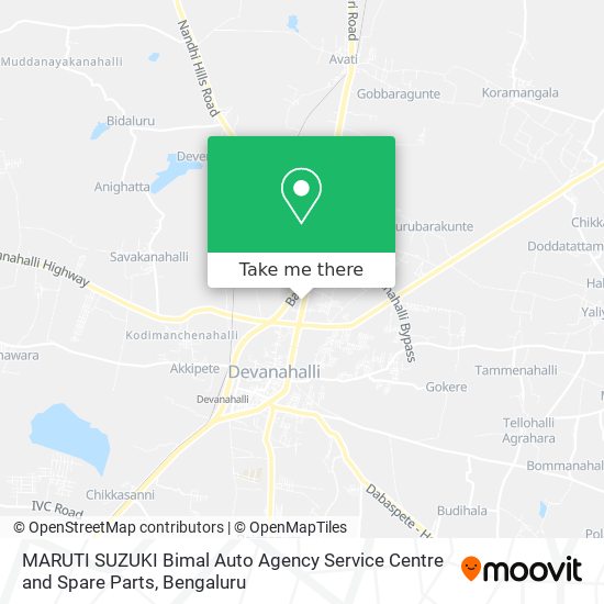 MARUTI SUZUKI Bimal Auto Agency Service Centre and Spare Parts map