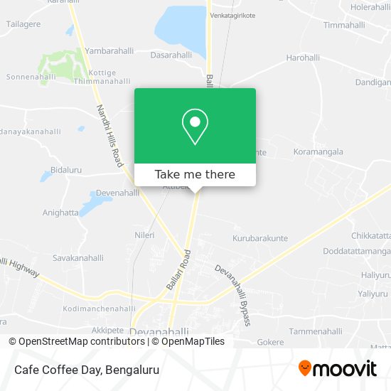 Cafe Coffee Day map
