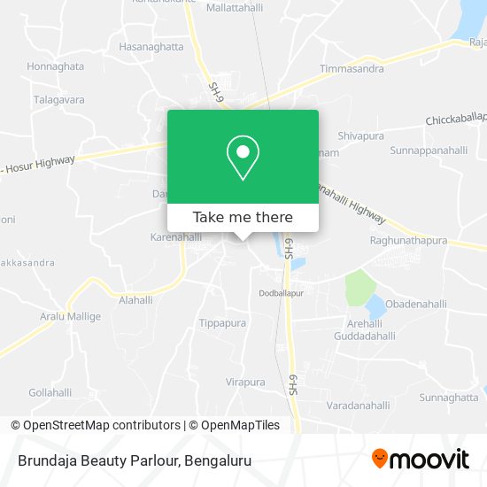 Brundaja Beauty Parlour map