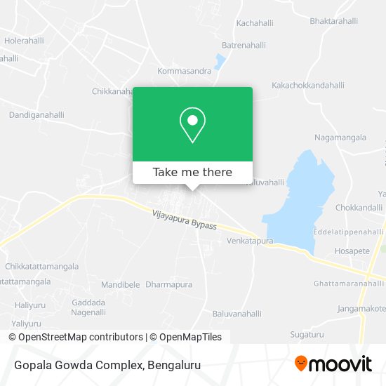 Gopala Gowda Complex map