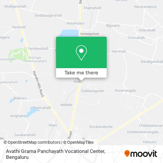 Avathi Grama Panchayath Vocational Center map