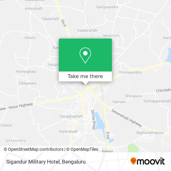 Sigandur Military Hotel map