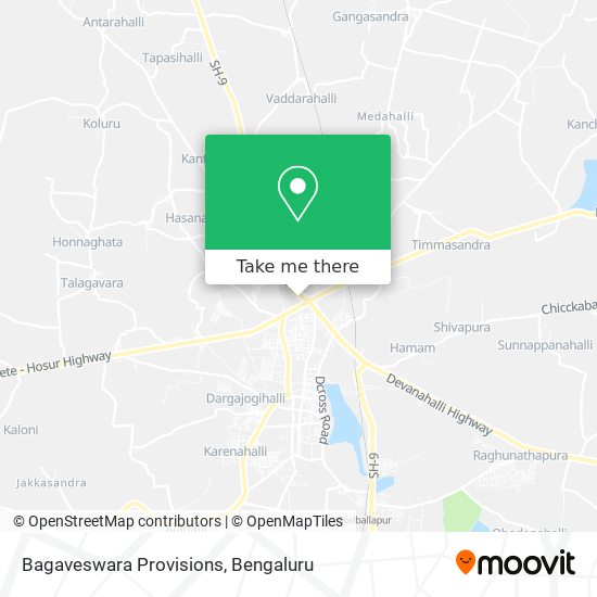 Bagaveswara Provisions map