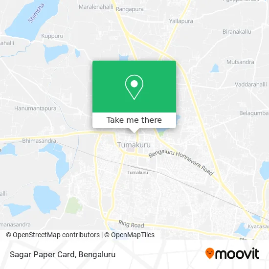 Sagar Paper Card map