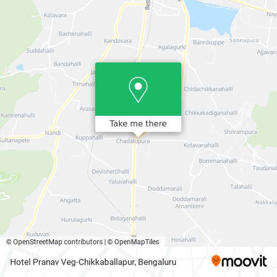 Hotel Pranav Veg-Chikkaballapur map