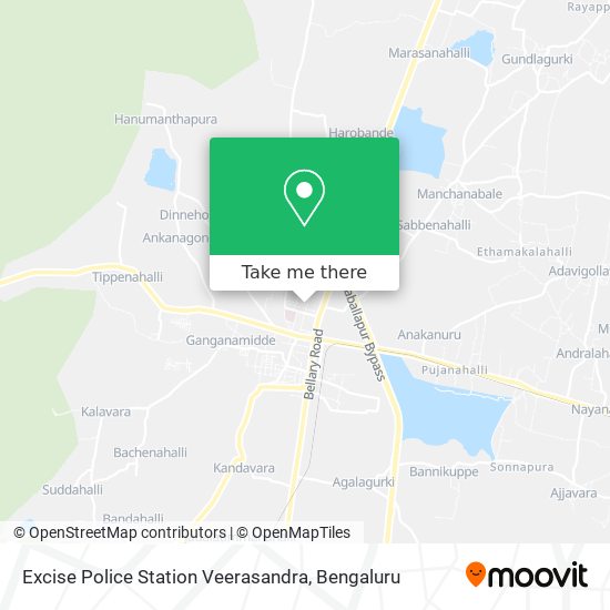 Excise Police Station Veerasandra map