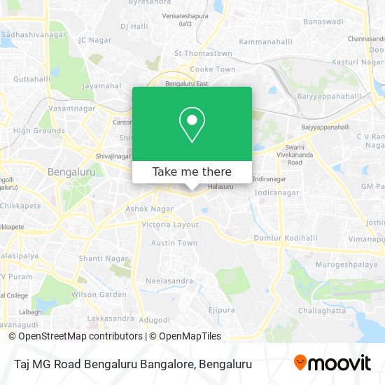 Taj MG Road Bengaluru Bangalore map