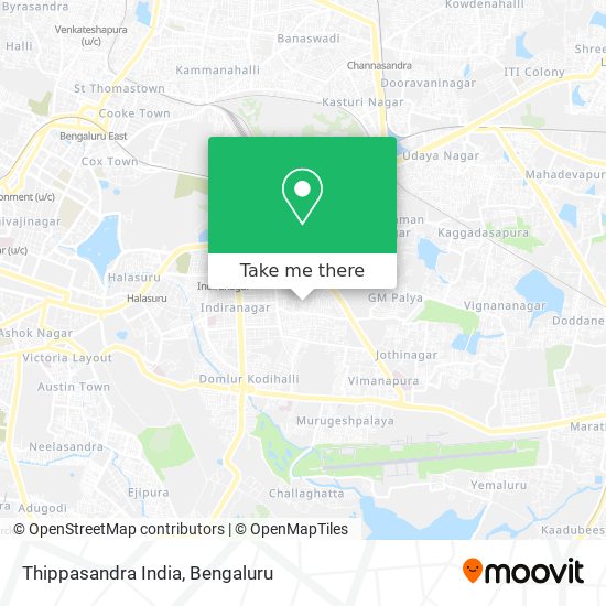 Thippasandra India map