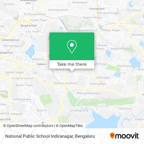 National Public School Indiranagar map