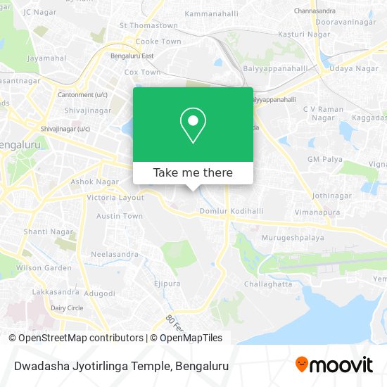 Dwadasha Jyotirlinga Temple map