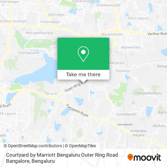 Courtyard by Marriott Bengaluru Outer Ring Road Bangalore map