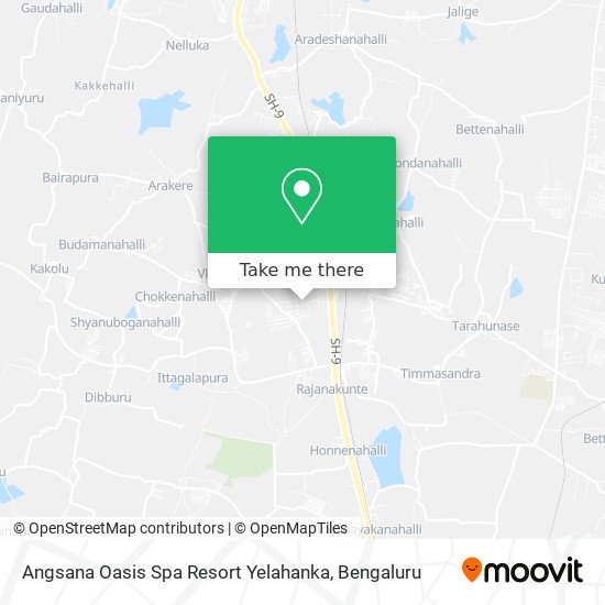 Angsana Oasis Spa Resort Yelahanka map