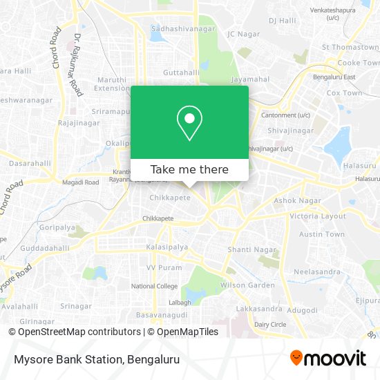 Mysore Bank Station map