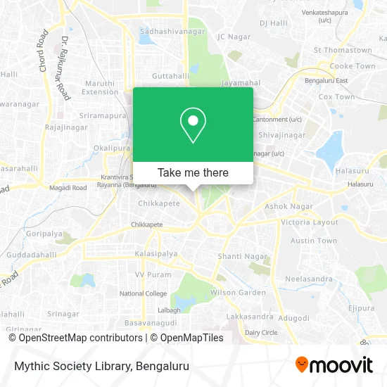 Mythic Society Library map