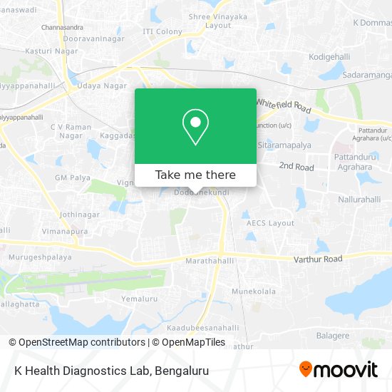K Health Diagnostics Lab map