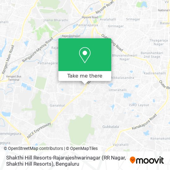 Shakthi Hill Resorts-Rajarajeshwarinagar (RR Nagar, Shakthi Hill Resorts) map