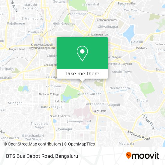 BTS Bus Depot Road map