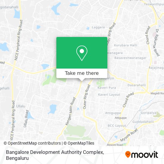 Bangalore Development Authority Complex map