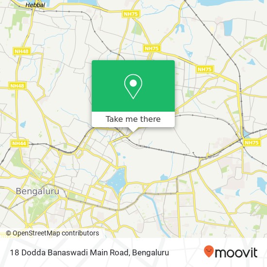 18 Dodda Banaswadi Main Road map